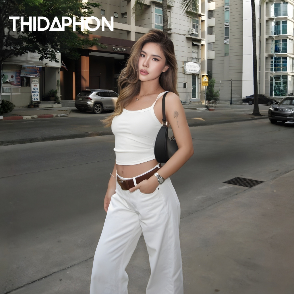 เสื้อผ้าผู้หญิง เสื้อสายเดี่ยว THIDAPHON เสื้อกล้าม เสื้อซับใน ผ้านุ่ม ยืดหยุ่น ไม่รั้งวงแขน ส่งไทย