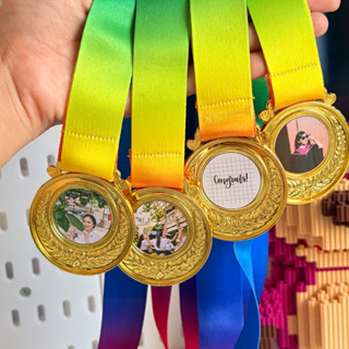 พร้อมส่งมาก ‼️ เหรียญพร้อมภาพ  ข้อความ เหรียญรางวัล เหรียญทอ…