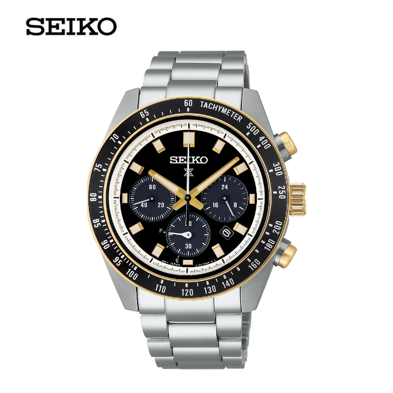 SEIKO PROSPEX SOLAR SPEEDTIMER  นาฬิกาข้อมือ (ไซโก) รุ่น SSC941P ขนาด 41.4 mm.สีดำ