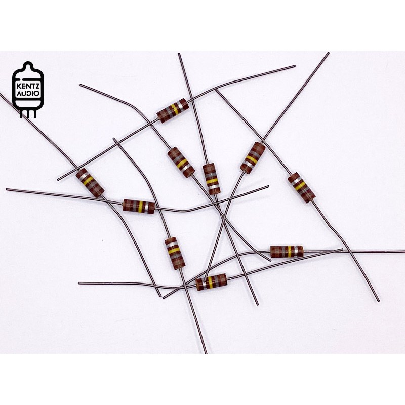 [NOS] ตัวต้านทาน ค่าสี 180KΩ Carbon composition Resistor 1/2W 0.5W ค่ายืดหดตั้งแต่ 177K ไปจนถึง 193K