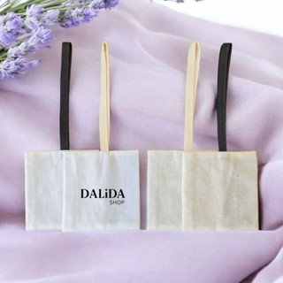 ถุงผ้าฝ้าย ถุงผ้าดิบ แบบสายคล้อง ขนาด 10×10 cm ถุงผ้าใส่เครื…