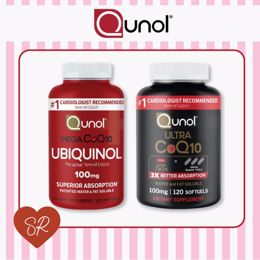 QUNOL Ultra CoQ10, 100 mg 120 เม็ด / QUNOL Mega CoQ10–Ubiquinol 100 mg, 120 เม็ด
