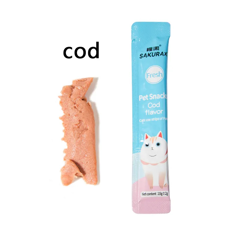 50 ซอง TCS ขนมแมวเลียนำเข้า SakuraX Fresh 15g. เกรดพรีเมี่ยม อร่อย น้องแมวชอบมาก