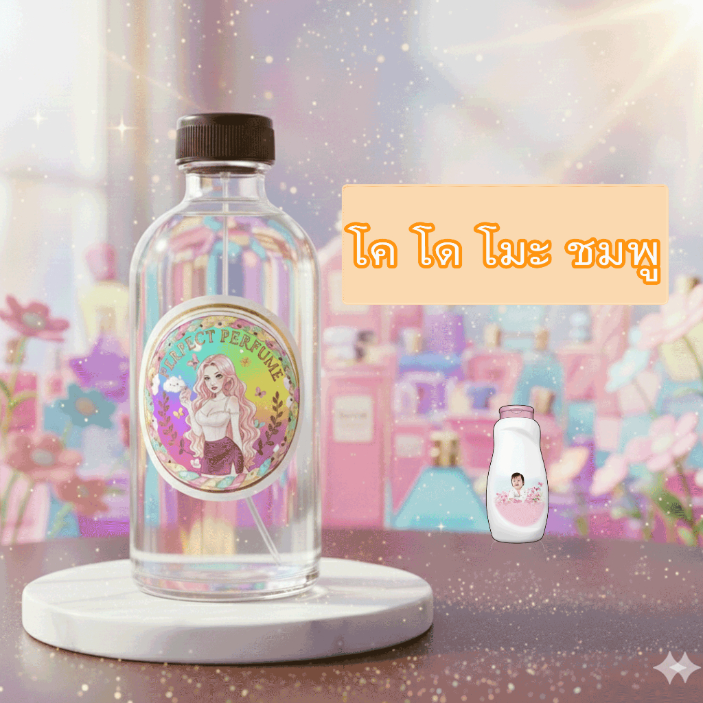 โค โด โมะ ชมพู น้ำหอมพร้อมใช้ ปริมาณ 125 ml. แถมฟรีขวดสเปร์ย 10 ml. 1 ขวด