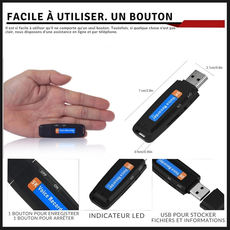 un-(ใหม่) Creative เครื่องอัดเสียง U Disk USB แฟลชไดรฟ์ เมมโมรีขนาดใหญ๋เครื่องบันทึกเสียง USB USB Ca