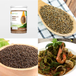งาขี้ม่อน มีอย. คัดพิเศษ เกรดพรีเมียม 250 กรัม แบรนด์ไร่พระจันทร์ ( Perilla seed งาขี้ม้อน ขี้ม่อน งาขี้ม้อน ธัญพืช )