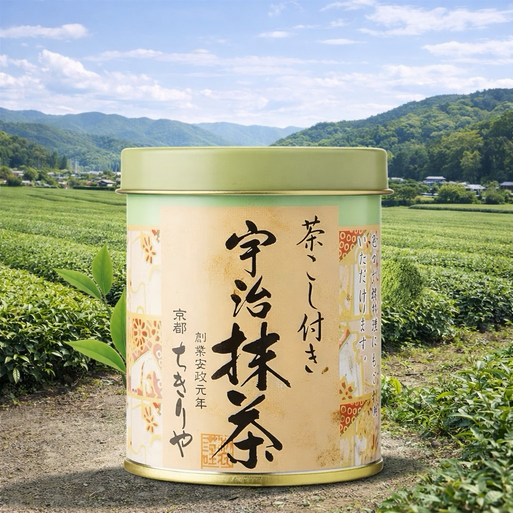 ผงมัทฉะเกรดพรีเมี่ยม Chakoshi-tsuki Uji Matcha Chikiriya จากอุจิ เกียวโต 30g.