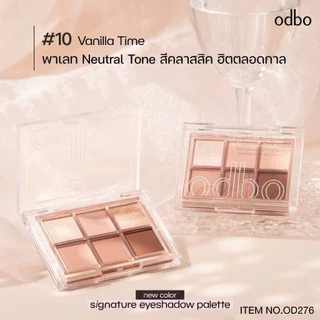 OD276 odbo โอดีบีโอ ซิกเนเจอร์ อายแชโดว์ พาเลท 6เฉดสีใน1ตลับ อายแชโดว์ทาตา