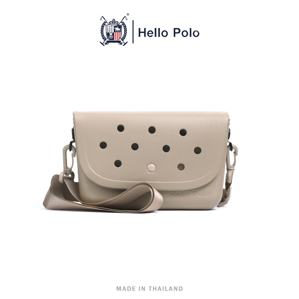 Hello Polo  กระเป๋าสะพายผญ crossbody bag เบาและทนทาน ดีไซน์เรียบง่าย วัสดุ EVA แบบกันน้ำ แฟชั่น ทำความสะอาดง่าย BH2007