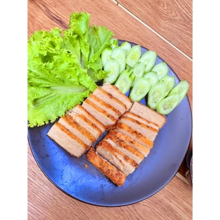 คอหมูย่างเจ จากพืช ขนาด 500 กรัม อร่อย หอม นุ่ม หมูย่างเจ มังสวิรัติ Mercy Vegan Plant Based
