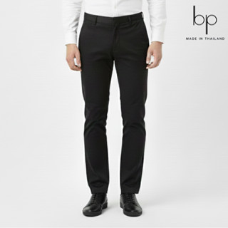 bp กางเกงแสล็คผ้ายืด cotton อย่างดี ทรงกระบอกเล็ก (สีดำ) เอว…