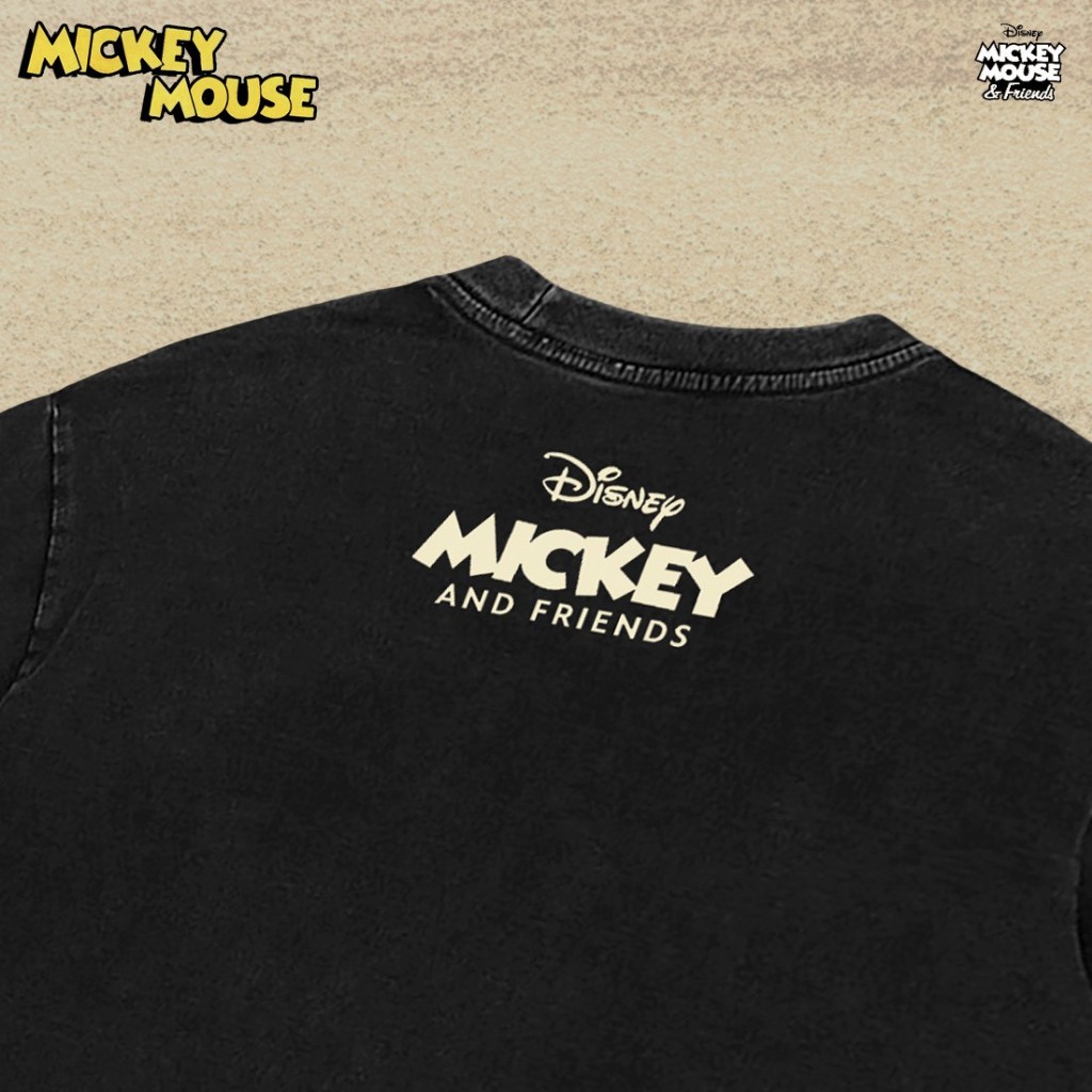 Power 7 Shop เสื้อยืดการ์ตูน "Mickey Mouse" ลิขสิทธ์แท้ DISNEY(MKA-002-ผ้าฟอก) — صورة 5