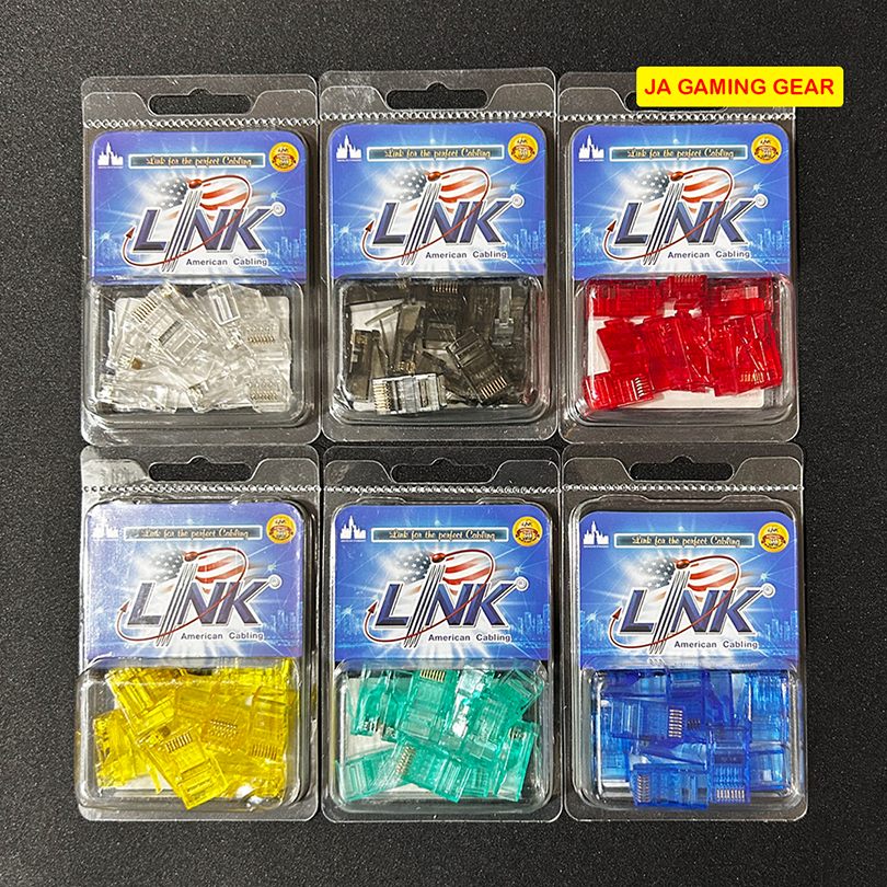 หัวสายแลน Cat6 Link US-1002AA / 1062AA-X RJ45 Plug Transparent clear (บรรจุ 10 หัว/แพ็ค)