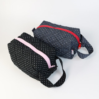 fluffywhip pouch bag polkadot กระเป๋าใส่เครื่องสำอาง กระเป๋า…