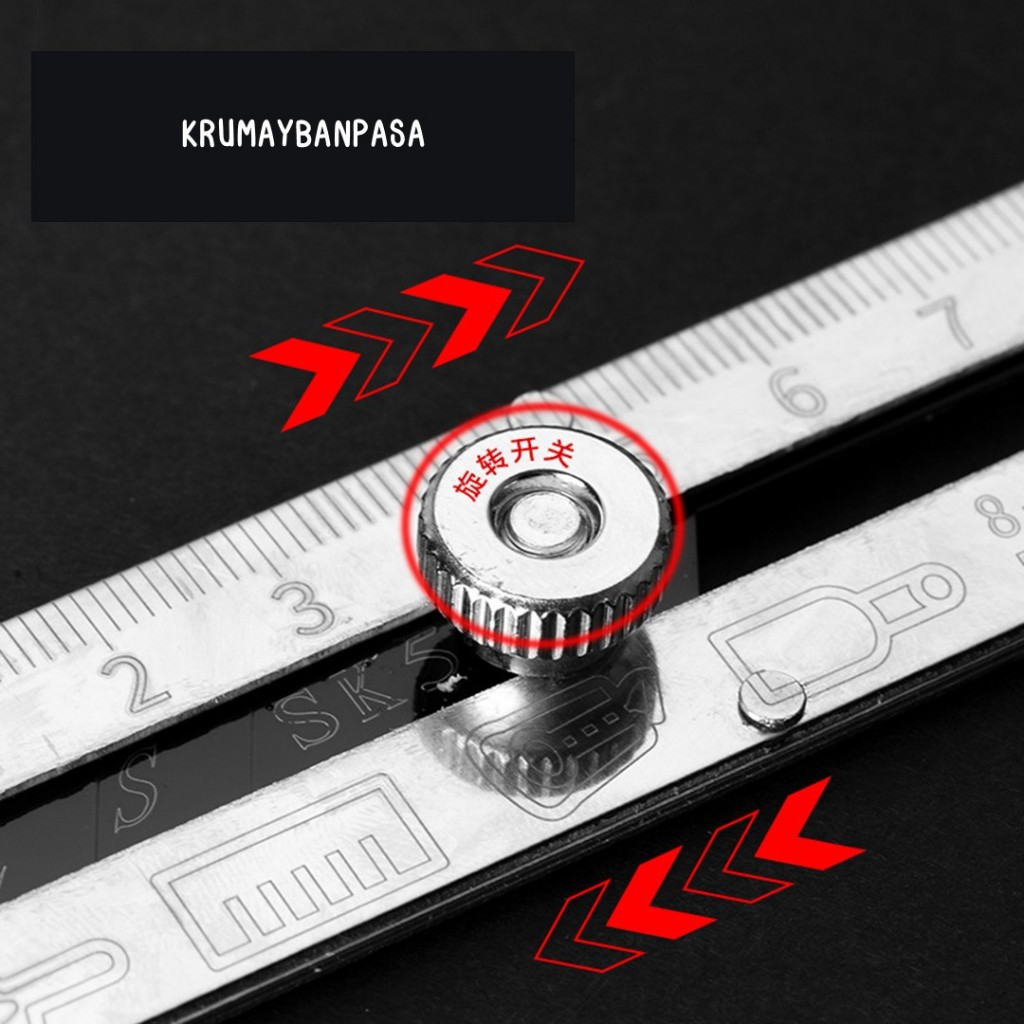 K02คัตเตอร์อเนกประสงค์ [10-in-1] สแตนเลส EDC พกพาง่าย มีไม้บรรทัด + ประแจ + ไขควง ในตัว ดีไซน์มินิมอล แข็งแรง ทนทาน ราคา ถูกที่สุด ดีลบีเคเค แกลเลอรีภาพที่ 6
