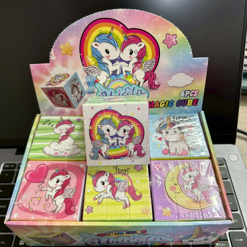 รูบิคลายการ์ตูน ลูกบาศก์รูบิค ของเล่นเด็ก เสริมพัฒนาการ ราคา1 ชิ้น - รูปที่ 6