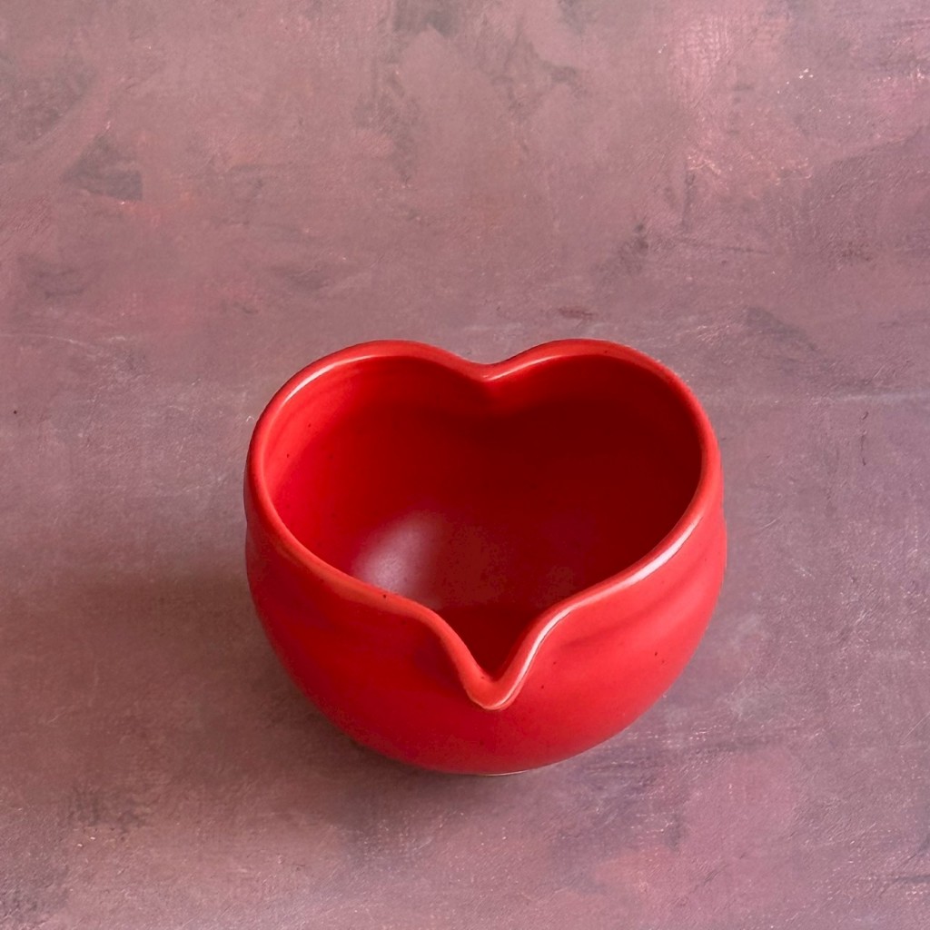 ถ้วยมัทฉะรูปทรงหัวใจ ถ้วยมัทฉะเซรามิค Heart Chawan ความจุ 400 ml Matcha bowl *อ่านรายละเอียดก่อนสั่งซื้อ* - AT1CERAMIC - รูปที่ 6