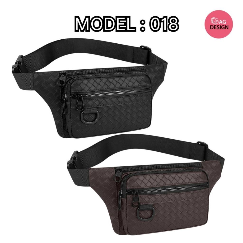 Bag design กระเป๋าคาดเอว คาดอก หนัง PU คุณภาพอย่างดี รุ่น 018