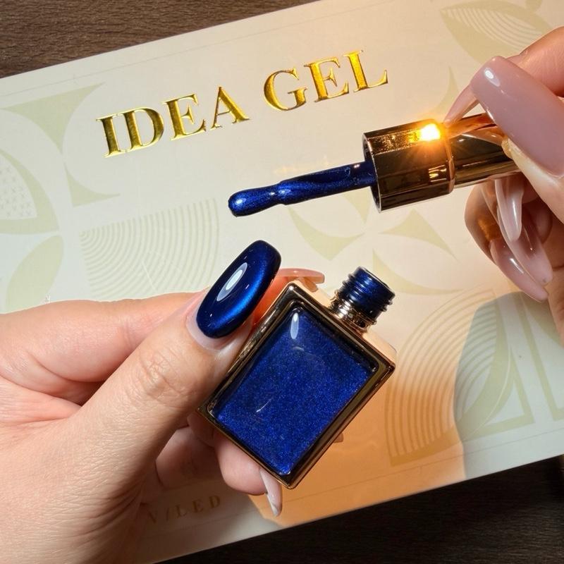 Blue moon IDEA GEL น้ำยาทาเล็บสีน้ำเงิน ดีไซน์หรูหรา สำหรับการแต่งแต้มเล็บที่มีสไตล์