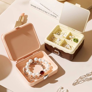 กล่องเก็บเครื่องประดับ (ต่างหู/แหวน/สร้อยคอ) - สไตล์เกาหลี แ…