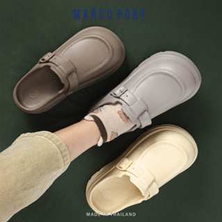 Marco Pony รองเท้าแตะแบบสวม รองเท้าหัวโต แฟชั่นผู้หญิง วัสดุ…