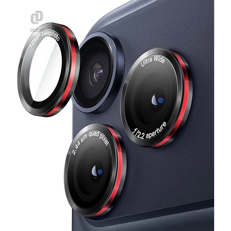 ฟิล์มเลนส์ DUZON Camera Lens Protector for iPhone 17 12 13 14 15 16 PRO MAX PLUS MINI Glass Metal Individual Ring Cover