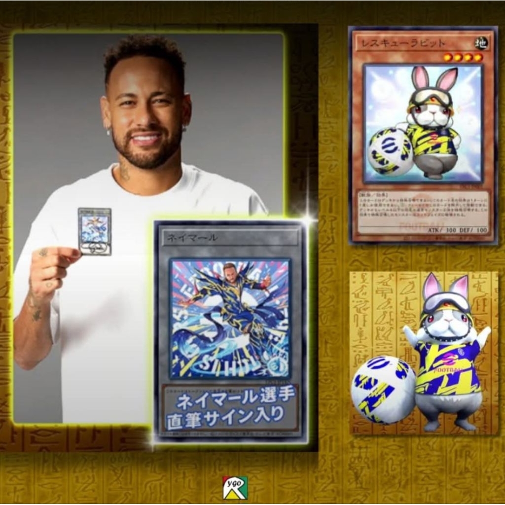 การ์ดยูกิ Rescue Rabbit + Neymar Jr Yu-Gi-Oh! 2025 eFootball Sealed Pack