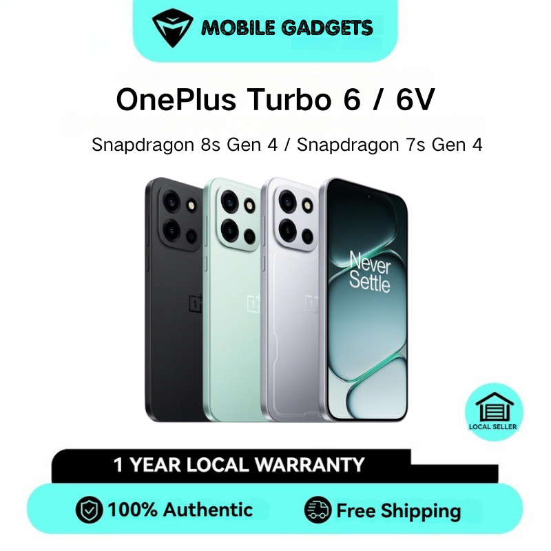 OnePlus Turbo 6 / OnePlus Turbo 6V Snapdragon 8s Gen 4 / Snapdragon 7s Gen 4 6.78 inches 1272 x 2772