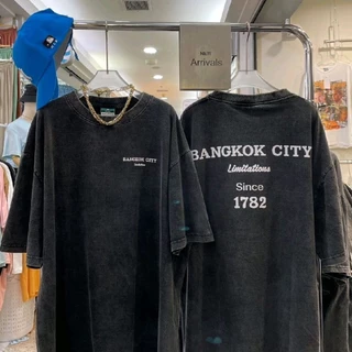 เสื้อยืดฟอกวินเทจ(อก60-62ยาว32)เทียบไซส์=5XL