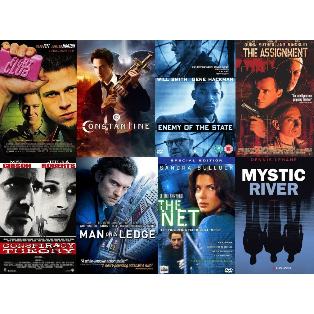 Flash Drive 64Gb Fight Club_Constantine_The Net_Enemy of The State_The Assignment HD 1080p & 4K