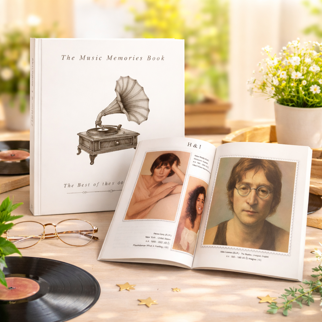 หนังสือเพลงสากล  Music memory book รวม 120 เพลงสากลสุดฮิต ยุค60s-80s เล่ม 1