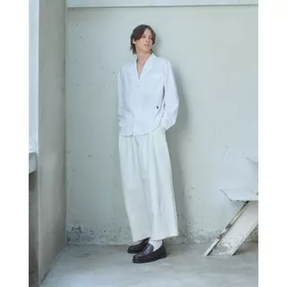 STUDIO UNKNOWN - SS26 Anna Pleated Trousers กางเกงพลีทตกแต่งกระดุมปรับระดับช่วงเอว