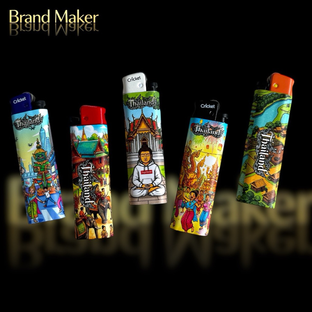 ไฟแช็ก Cricket welcome to Thailand