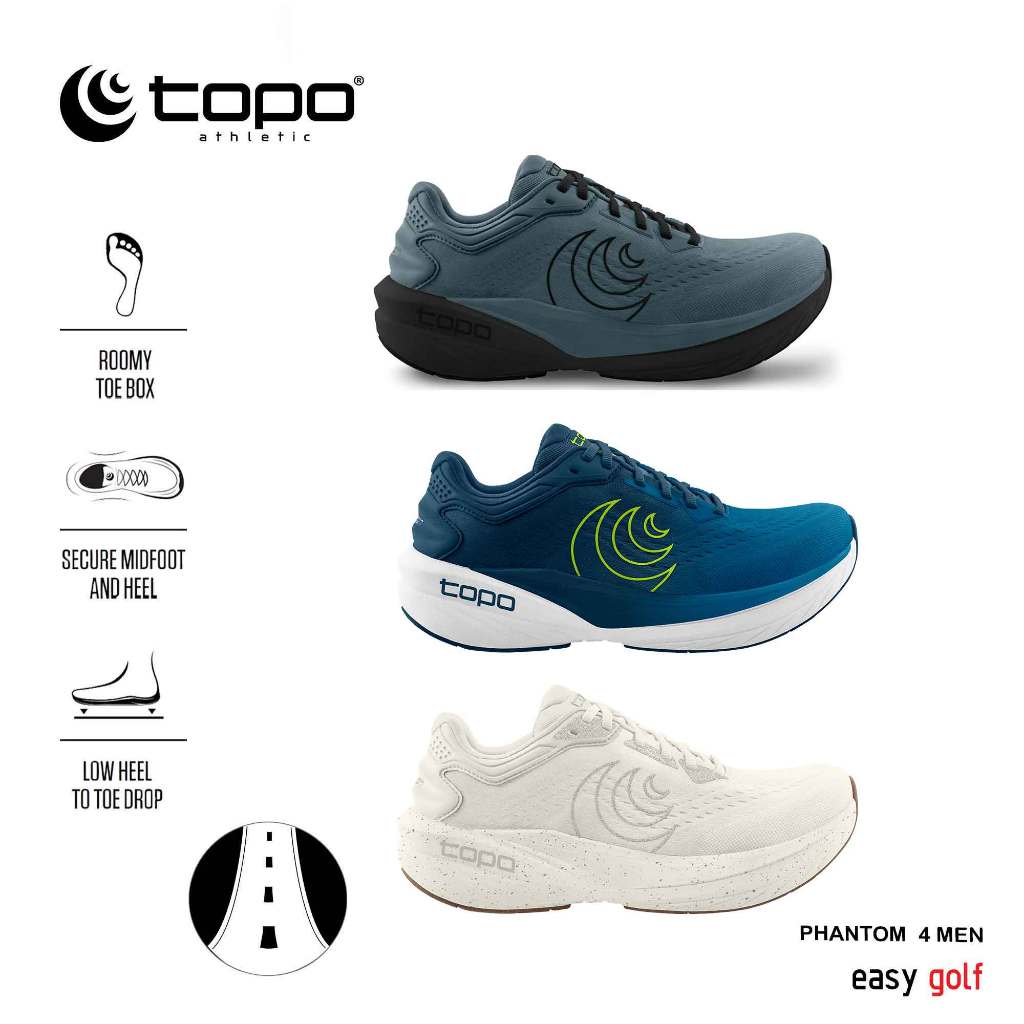TOPO ATHLETIC ROAD  PHANTOM 4  MEN'S RUNNING SHOES  รองเท้าวิ่งกีฬา วิ่งถนนผู้ชาย