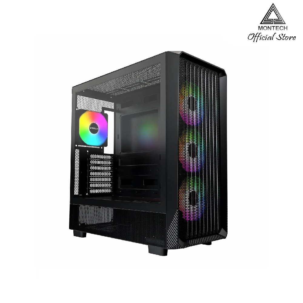 CASE MONTECH X5 BLACK - เคสดีราคาไท่แพง