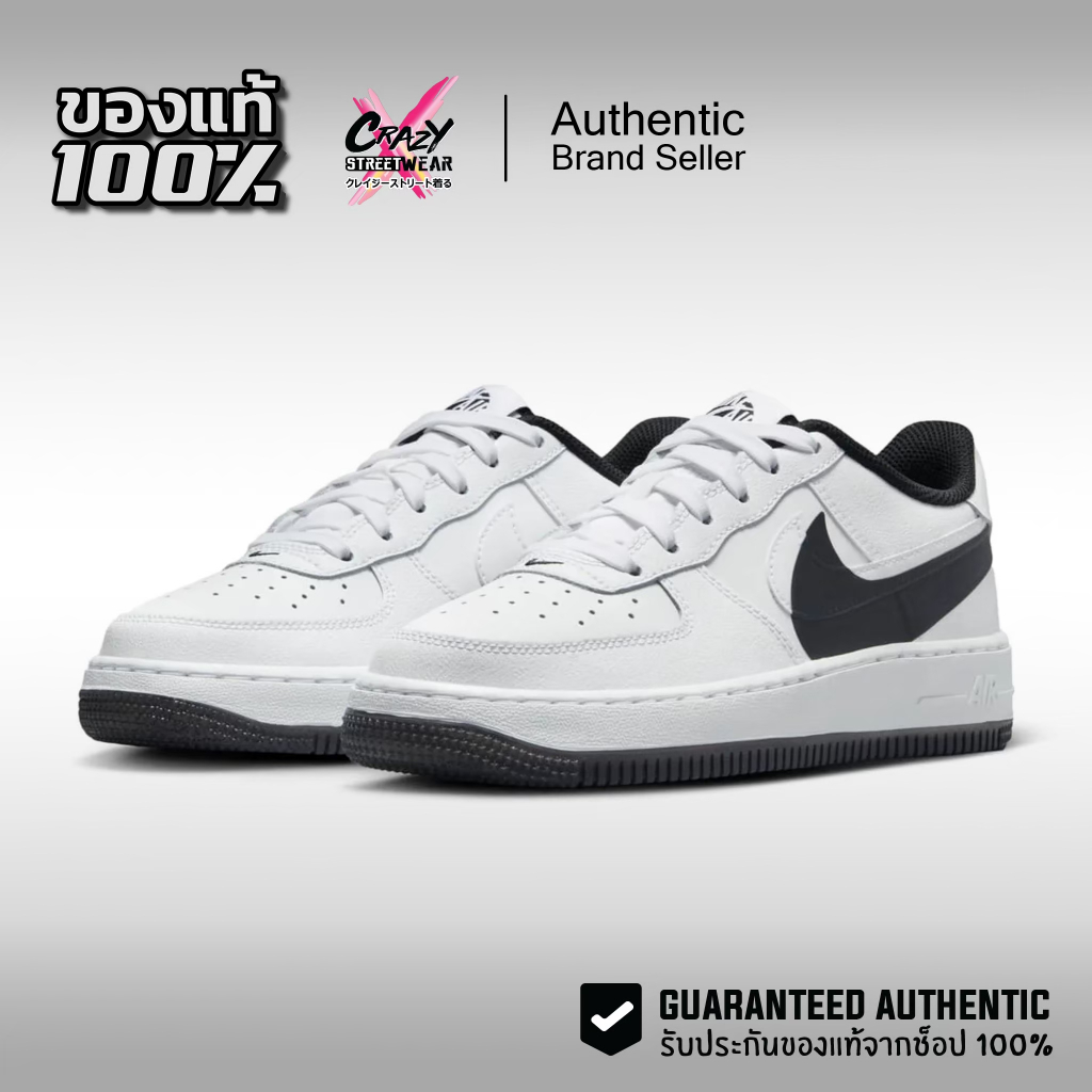 Nike Air Force 1 LV8 4 'White Black' ของแท้ 100% FQ4118-100 รองเท้า Shoes