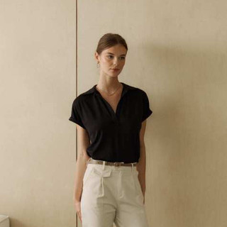 Rool - Top Polo R145 เสื้อโปโลคอปกผ้า Jersey Slub