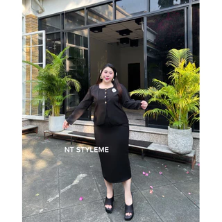 กระโปรงซิปข้าง ผ่าหลัง ทรงA ใส่ทำงาน ผ้าเปเป้ รหัส B56