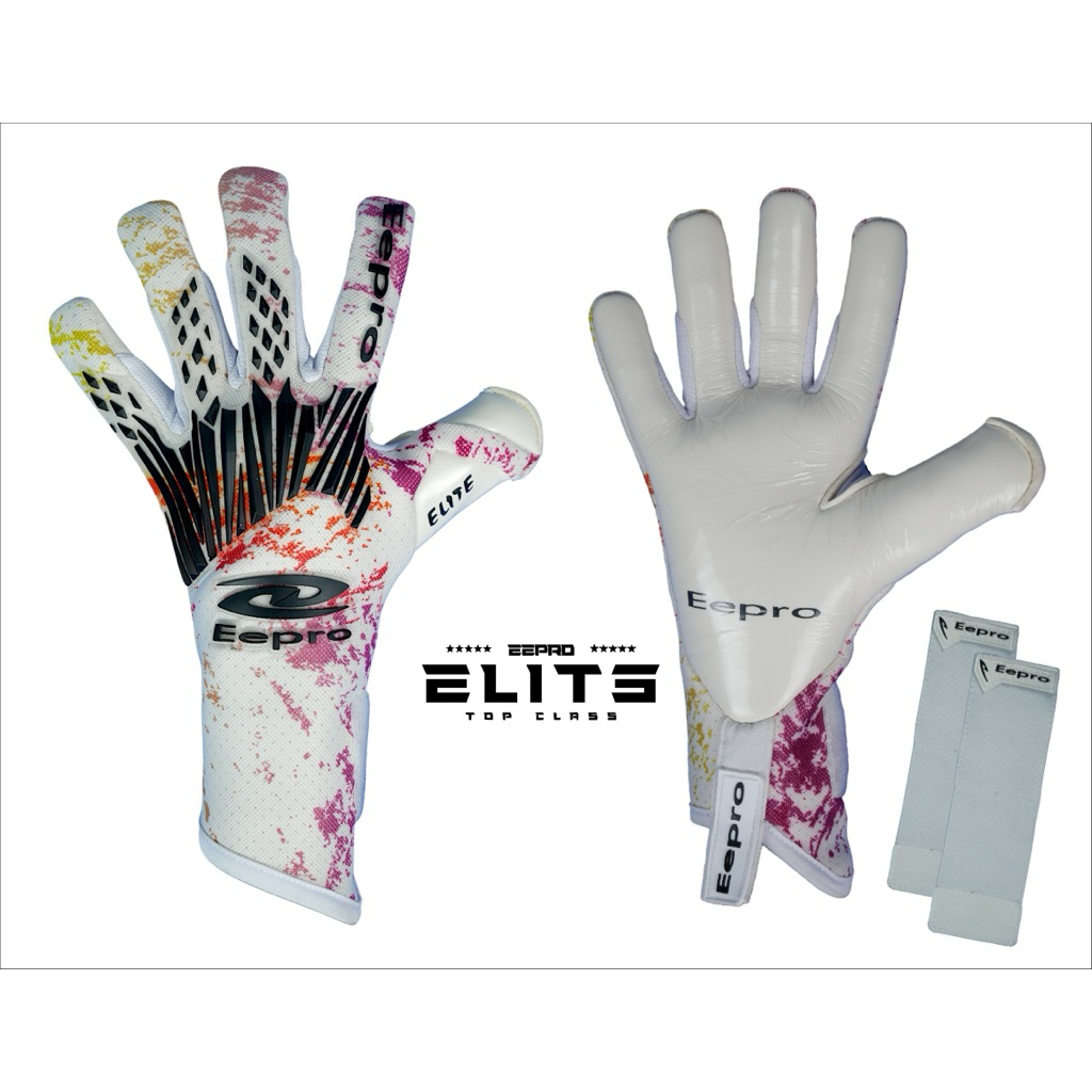 ถุงมือผู้รักษาประตู Eepro Elite ตัวท็อปโฟมคอนแทค สายรัดถอดได้