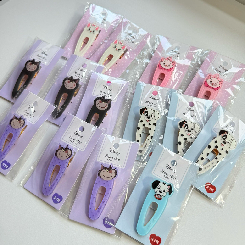 กิ๊ปหนีบพลาสติกเล็ก (1 ชิ้น) ลายหมาแมว Lucifer & Marie & Dalmatian 101 🎌