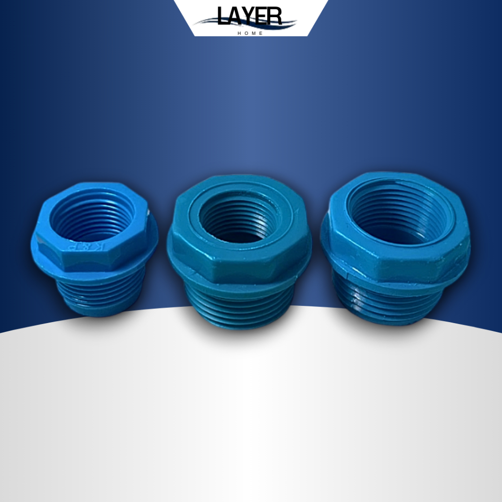 ลดเหลี่ยม PVC ข้อต่อท่อพีวีซี ขนาด 3/4x1/2 นิ้ว, 1x3/4 นิ้ว, 1x1/2 นิ้ว อุปกรณ์งานประปา แข็งแรง