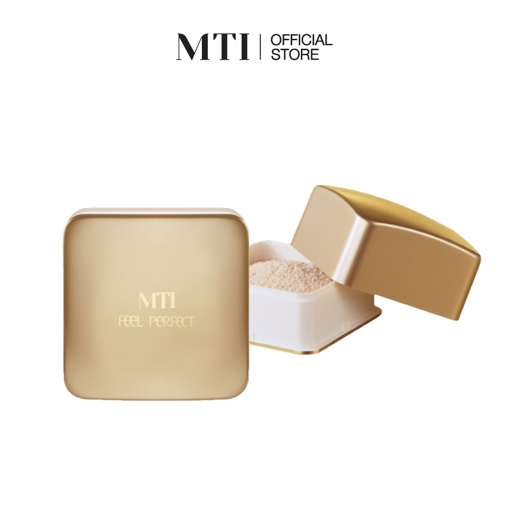 MTI Feel Perfect แป้งฝุ่นผสมทองคำบริสุทธิ์ แป้งโปร่งแสง แป้งเซ็ตผิว คุมมัน