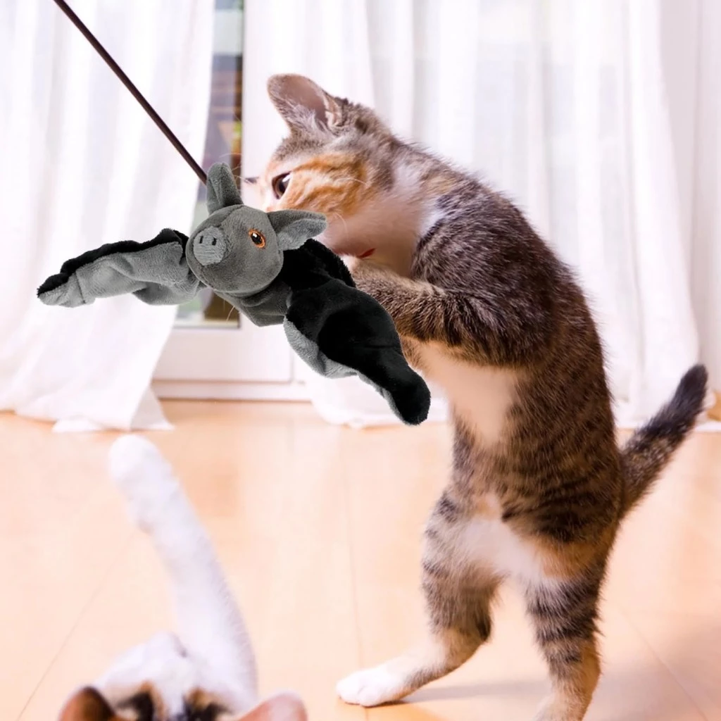 ของเล่นแมวและสุนัขนกมีเสียงขยับปีกได้ ชาร์จ USB thumbnail 3