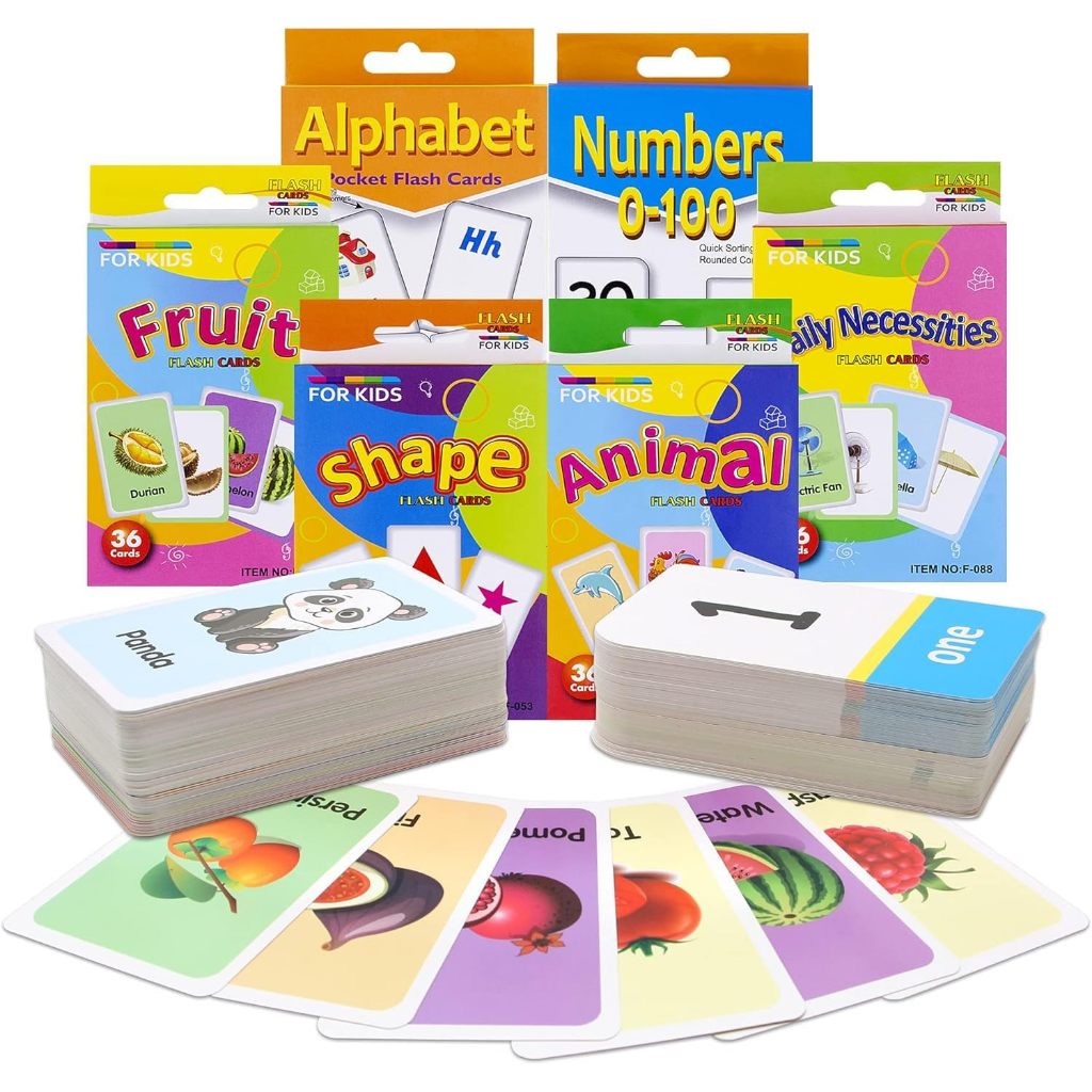 แฟลชการ์ด flashcard บัตรภาพคำศัพท์ บัตรเรียนรู้ ของเล่นปริศนาเด็ก