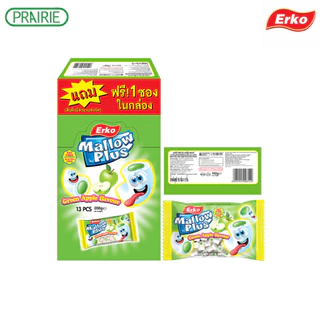 เออโก้ มินิ แมลโลว์ รสแอปเปิ้ล 16ก. 12+1 / Erko Mini Mallow Apple 16g. 12+1