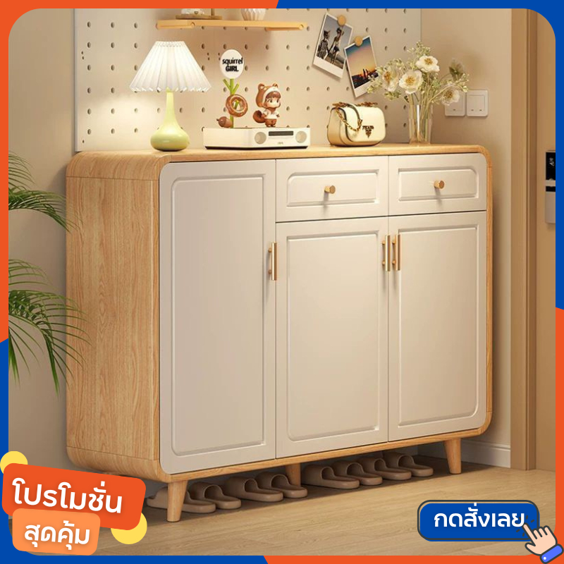 ตู้เก็บรองเท้า ตู้รองเท้า ชั้นวางรองเท้า เก็บของได้เยอะ สไตลส์มินิมอล สินค้าส่งจากไทย