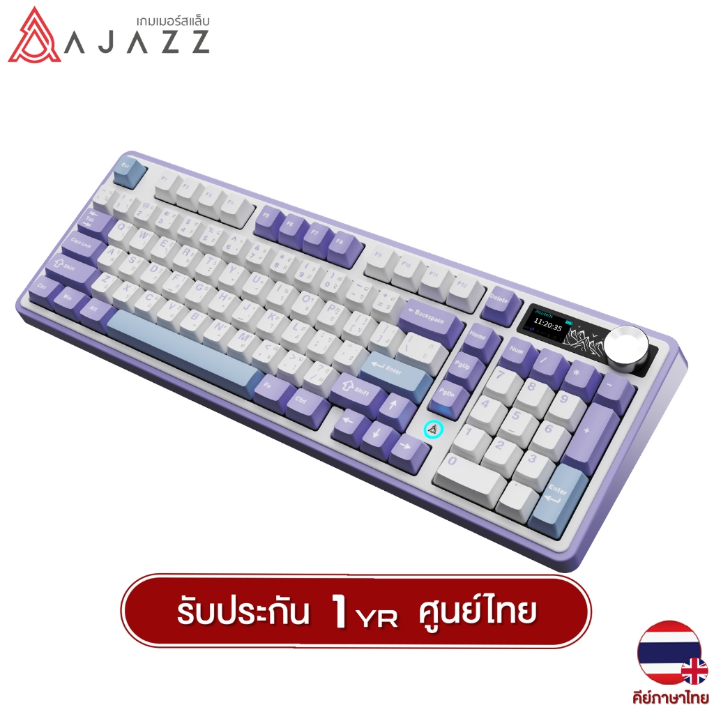 AJAZZ AK980V2 Gasket Tri-Mod Maila Switch Mechanical Keyboard คีย์บอร์ดไร้สาย รูปที่ 5