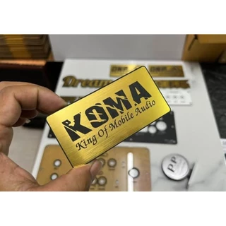 ป้ายโลโก้ KOMA DIY ติดตู้ลำโพง 🔊