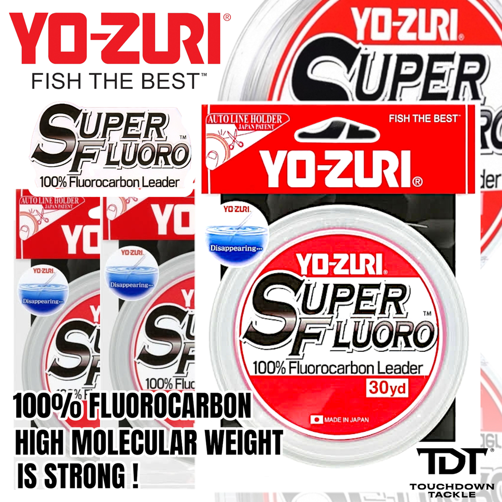 YO-ZURI SUPER FLUORO 100% FLUOROCARBON LEADER   *** สายชอค ตัวตึง สุดคุ้ม MADE IN JAPAN 100% ***