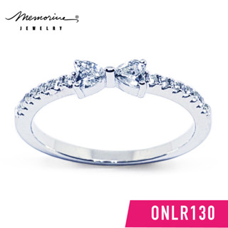 Memorine Jewelry แหวนเงินแท้ 925 ฝังเพชรสวิส (CZ) : ONLR130